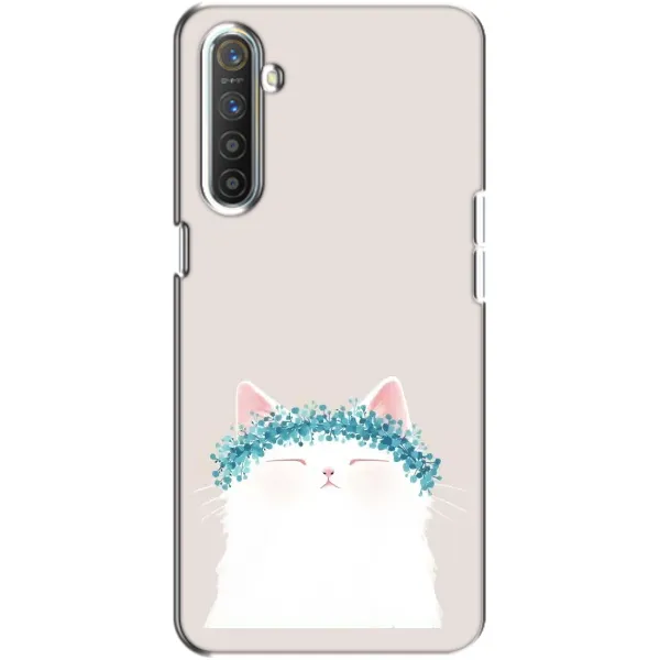 Чехол с рисунком «Белый котик» для Realme XT Чехол с рисунком «Белый котик» для Realme XT