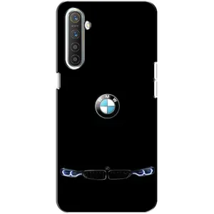 Силиконовый бампер с картинкой машины на Realme XT (Черный BMW)