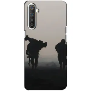 Чехлы на военную тематику для Realme XT (Бой солдат)