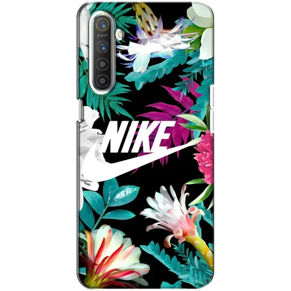 Чехол с рисунком «Цветочный Nike» для Realme XT Чехол с рисунком «Цветочный Nike» для Realme XT