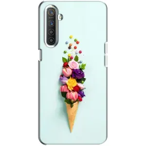 Чехлы с тематикой "ЦВЕТЫ" на Realme XT (Цветок-мороженное)