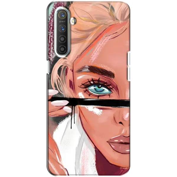 Чехол с рисунком «Девушка и ресницы» для Realme XT