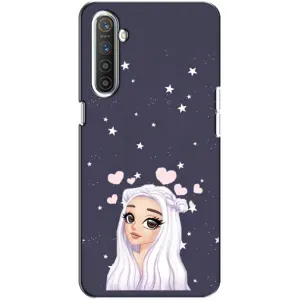 Чохол Стильні дівчата на Realme XT (Дівчина та серця)