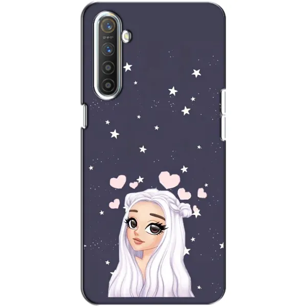 Чехол с рисунком «Девушка и сердечки» для Realme XT