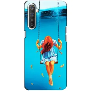 Чохол Стильні дівчата на Realme XT (Дівчина на гойдалці)