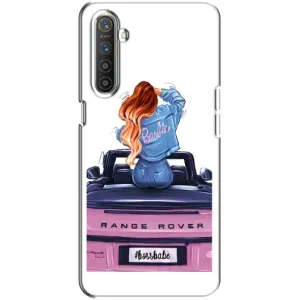 Силіконовый Чохол на Realme XT з картинкой Модных девушек (Дівчина на машині)