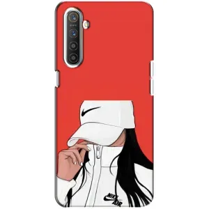Силіконовый Чохол на Realme XT з картинкой Модных девушек (Дівчина Nike)