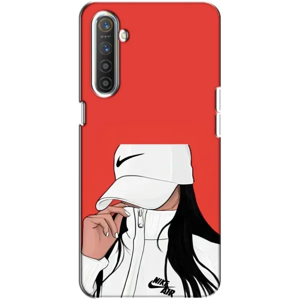 Чехол с рисунком «Девушка Nike» для Realme XT