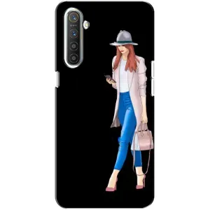 Чохол з картинкою Модні Дівчата Realme XT (Дівчина з телефоном)