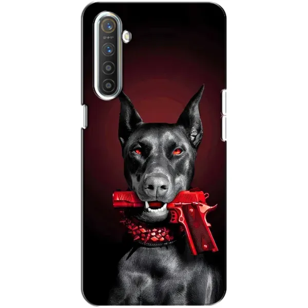 Чехол с рисунком «Доберман злой» для Realme XT Чехол с рисунком «Доберман злой» для Realme XT