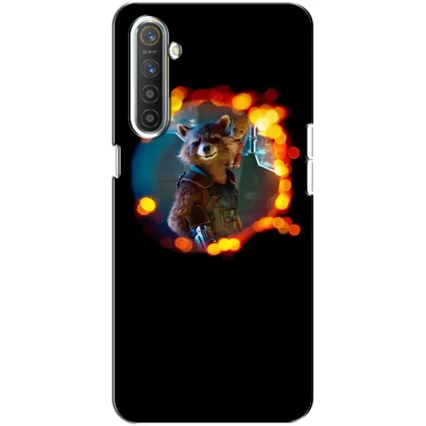 Чехол с рисунком «Енот Ракета» для Realme XT