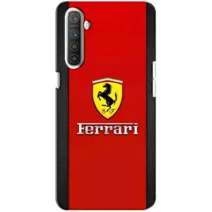 Силиконовый бампер с картинкой машины на Realme XT (Ferrari Logo)