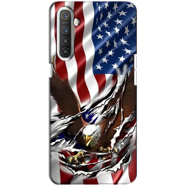 Чехол с рисунком «Флаг USA» для Realme XT Чехол с рисунком «Флаг USA» для Realme XT