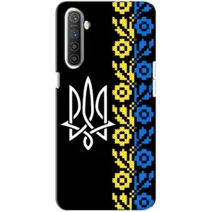 Силиконовый Чехол на Realme XT (Герб и вышыванка)
