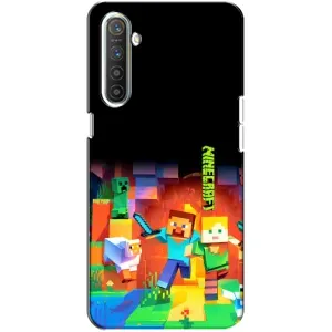 Чехлы для Realme XT (Персонажи Майн Крафт) (Герой Майнкрафт)