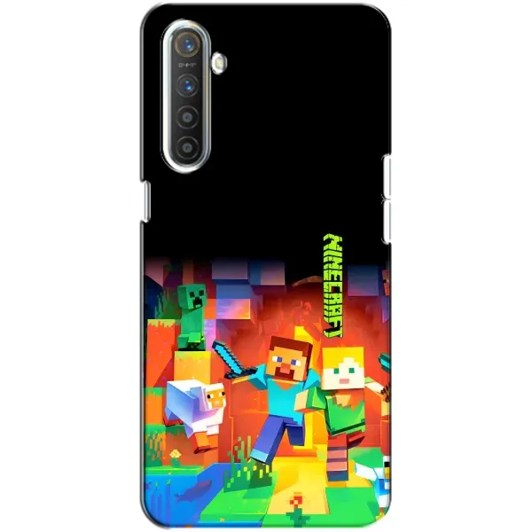 Чехол с рисунком «Герой Майнкрафт» для Realme XT Чехол с рисунком «Герой Майнкрафт» для Realme XT