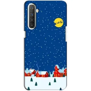 Силіконовий бампер на різдво для Realme XT (Місто в снігу)