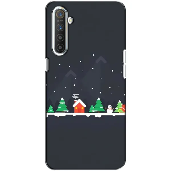 Чехол с рисунком «Город зимний» для Realme XT Чехол с рисунком «Город зимний» для Realme XT