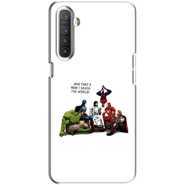 Чехол с рисунком «Иисус супергерой» для Realme XT