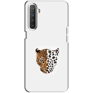 Чохол з леопардовим принтом на Realme XT (Леопард на білому)