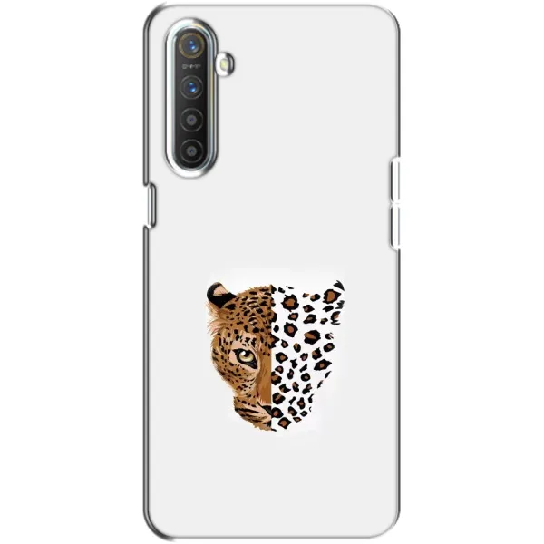 Чехол с рисунком «Леопард на белом» для Realme XT Чехол с рисунком «Леопард на белом» для Realme XT