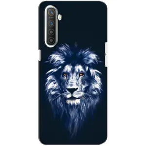 Чохол з картинкою на Realme XT (Лев – синій)