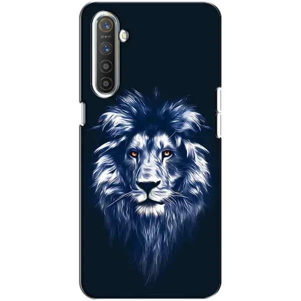 Чехол с рисунком «Лев - синий» для Realme XT Чехол с рисунком «Лев - синий» для Realme XT