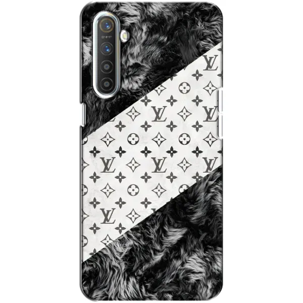 Чехол с рисунком «LV на белом» для Realme XT