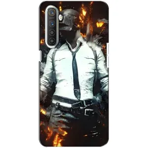 Силиконовый чехол с картинкой "Герой Pubg" на Realme XT (Man Пубг)