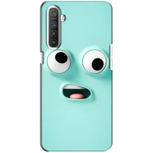 Силиконовые Чехлы (смешные стикеры) для Realme XT (Забавное мятное лицо)