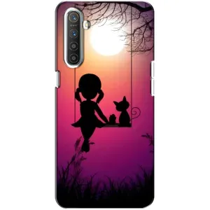 Дівчачий Чохол для Realme XT (На гойдалці)