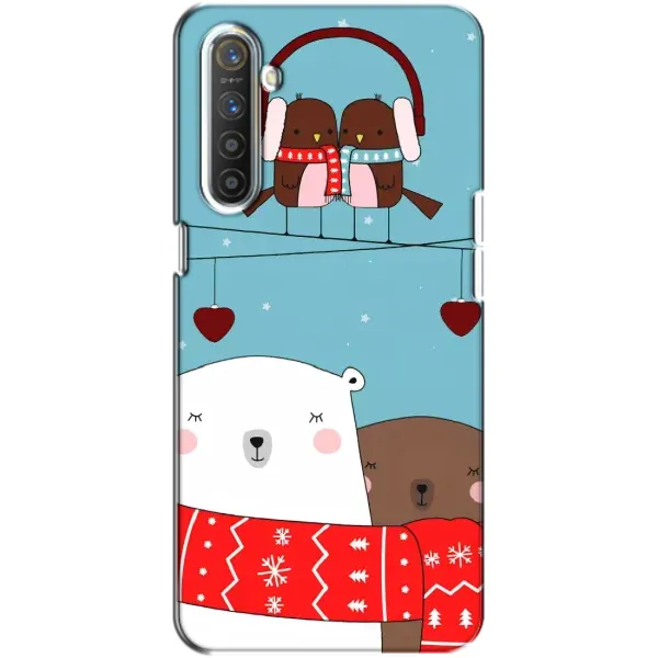 Чехол с рисунком «Новогодний медвеженок» для Realme XT Чехол с рисунком «Новогодний медвеженок» для Realme XT