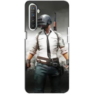 Силиконовый чехол с картинкой "Герой Pubg" на Realme XT (Пабг)