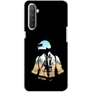 Силиконовый чехол с картинкой "Герой Pubg" на Realme XT (Пубг мен)