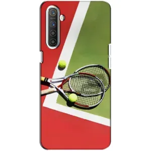 Чохли з прінтом Спортивна тематика для Realme XT (Ракетки теніс)
