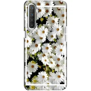 Чехол с ромашками на Realme XT (Рамка в ромашках)