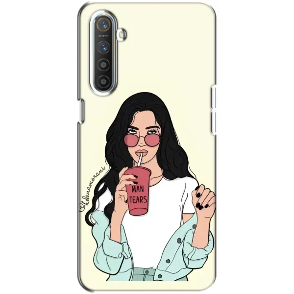 Чехол с рисунком «С напитком» для Realme XT