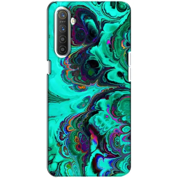 Чехол с рисунком «Салатный мрамор» для Realme XT Чехол с рисунком «Салатный мрамор» для Realme XT
