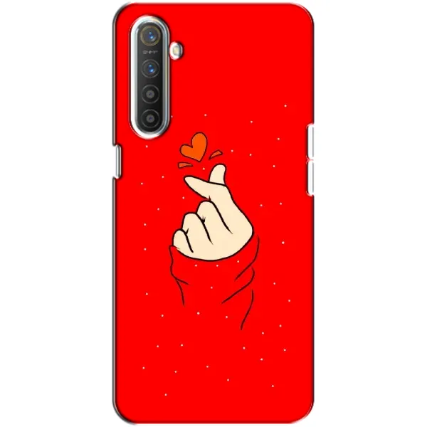 Чехол с рисунком «Сердце на красном» для Realme XT Чехол с рисунком «Сердце на красном» для Realme XT