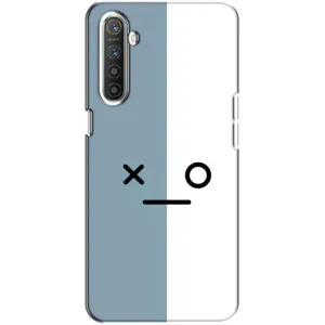 Силиконовые Чехлы (смешные стикеры) для Realme XT (Серо-белый)