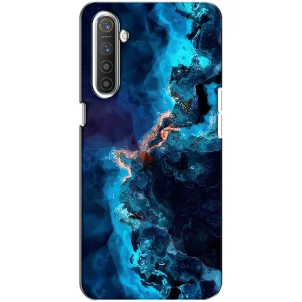 Чехол с рисунком «Синий мрамор» для Realme XT Чехол с рисунком «Синий мрамор» для Realme XT