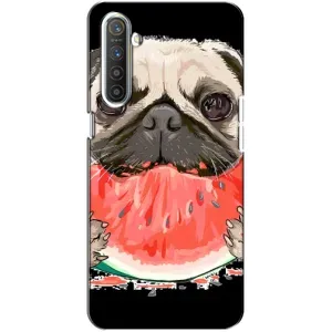 Чохол (ТПУ) Милі песики для Realme XT (Смішний Мопс)