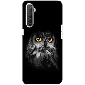 Чохли з принтом СОВИ для Realme XT (Сова на чорному)