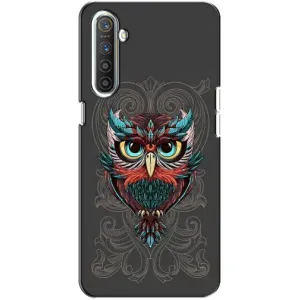 Чохли з принтом СОВИ для Realme XT (Сова на сірому)
