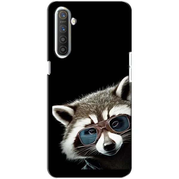 Чехол с рисунком «Стильный Енот» для Realme XT Чехол с рисунком «Стильный Енот» для Realme XT