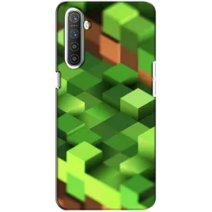 Чехлы для Realme XT (Персонажи Майн Крафт) (Текстура)