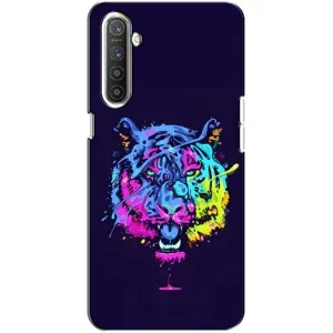 Силіконовий бампер з картинкою звірів для Realme XT (Тигр-Арт)