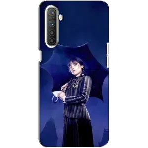 Чехлы с принтом Уэнсдей на Realme XT (Уэнсдей с зонтом)