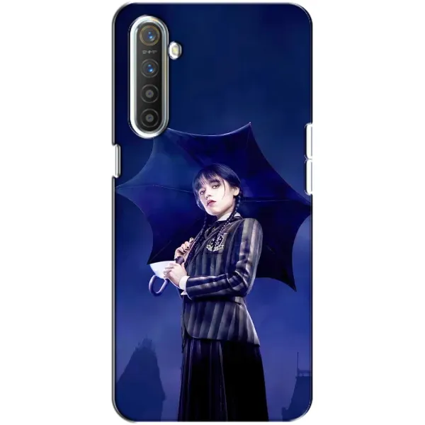 Чехол с рисунком «Уэнсдей с зонтом» для Realme XT