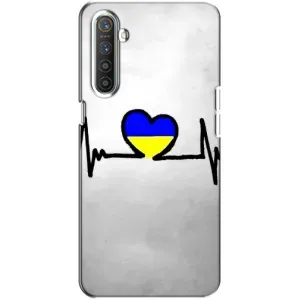 Силиконовый Чехол на Realme XT (Я-Украина) (Украинская кардиограмма)
